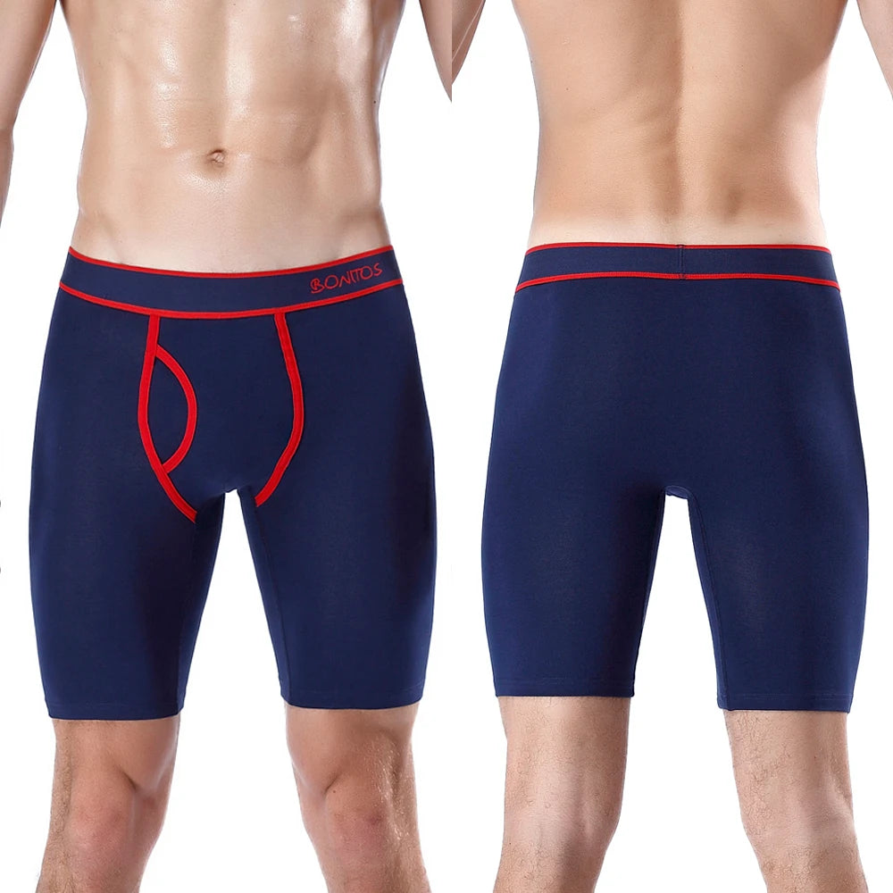 2024 New Style Cotton Fly Boxer Long Leg Underwear For Men Shorts Big Size And Panties Homme Luxury Brand Boxerhomme Underpants