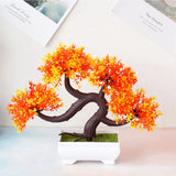 Artificial Plants Decoration Potted Bonsai Small Tree Pot Fake Plant Potted Zen Garden Ornaments Table Home Room Decoration