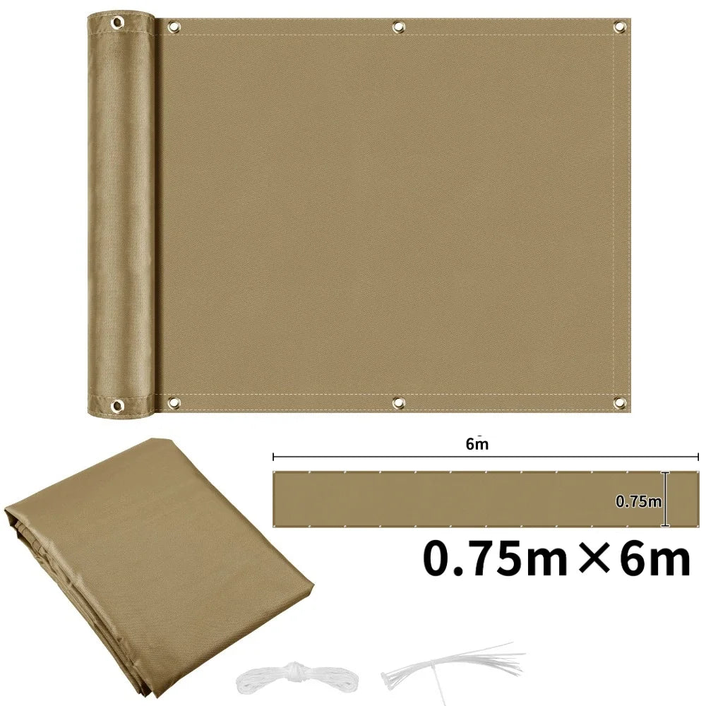 Waterproof Privacy Fence Screen Fence Covering Privacy with Grommets UV Protection Fencing Shade Cover for Outdoor Yard Backyard