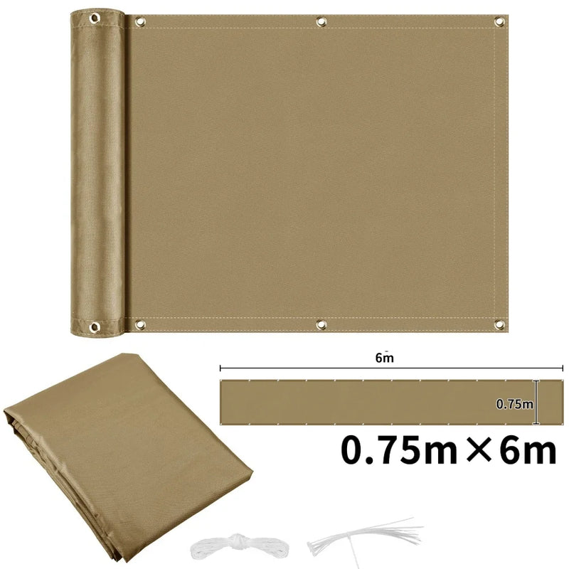 Waterproof Privacy Fence Screen Fence Covering Privacy with Grommets UV Protection Fencing Shade Cover for Outdoor Yard Backyard