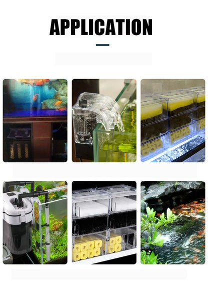 Esponja filtrante para acuario de 12 capas, 12D, biomedio, sin pegamento, de alta densidad, para estanque, filtro externo, algodón, accesorios para skimmer.