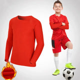 Kids Children Boy Girl Compression Running Long T Shirt Fitness Sport Basketball Football Gym Sportswear Thermal Soccer Clothes