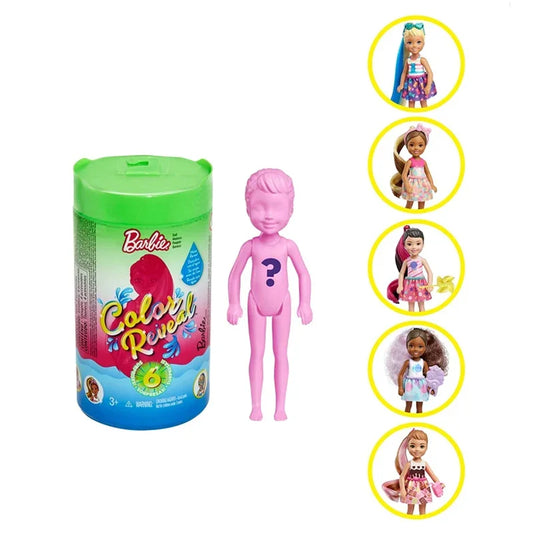 Genuine Barbie Color Reveal Foam Dolls Pet Friend with 25 Surprises Scented Bubbles Princess Doll Toys for Girls Gift
