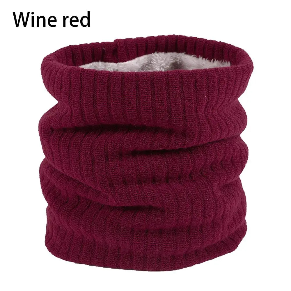 Fleece Lined Scarf Thermal Fleece Snood Neck Warmer Winter Outdoor Windproof Ski Cycling Circle Loop Scarves Men Women Gifts