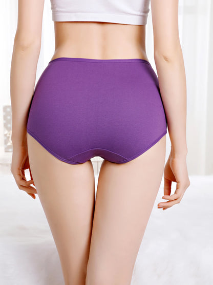 3Pcs/Lot Women's Underwear Plus Size Cotton Panties High Waist Briefs Sexy Lingeries Female Pantys 5XL Seamless Underpant Girls