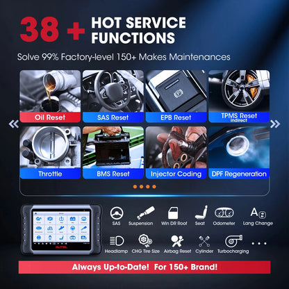 Autel MaxiCOM MK808S OBD2 Scanner Automotivo Car Diagnostic Tool OBD 2 Scanner Active Test Code Reader Key Coding Tool