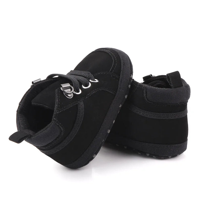 Zapatos casuales para bebés, botines con cierre de velcro para niños pequeños de 0 a 1 año, para caminar al aire libre