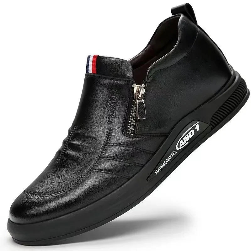 Casual Leather Shoes Men Loafers Trend Brand Business Shoes Autumn Slip-on Flat Men's Sneakers Comfortable Moccasins Zapatos Hombre