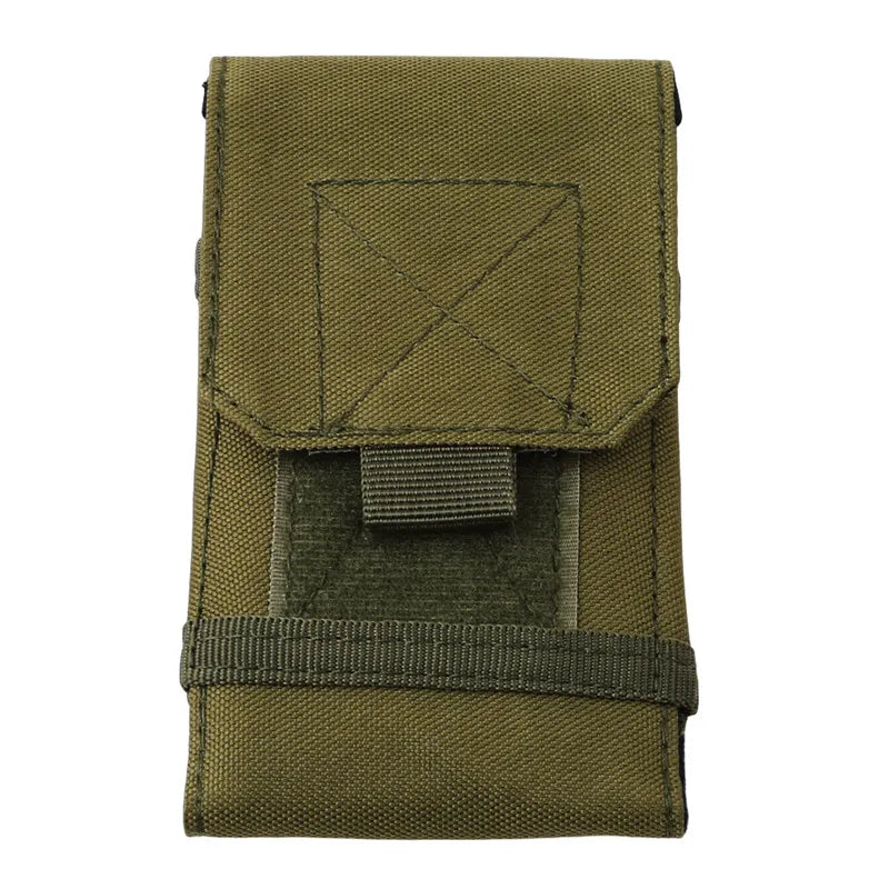 Bolsa de camuflaje para exteriores, soporte para teléfono, funda deportiva para cinturón, impermeable, de nailon, EDC, para caza deportiva, bolsas de camuflaje en mochila