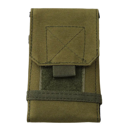 Bolsa de camuflaje para exteriores, soporte para teléfono, funda deportiva para cinturón, impermeable, de nailon, EDC, para caza deportiva, bolsas de camuflaje en mochila