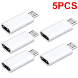10-1Pcs Micro USB Female To Type C Male Adapter OTG Converter Micro-B To USB-C Connector Phone Charger Cable Adapter For Samsung