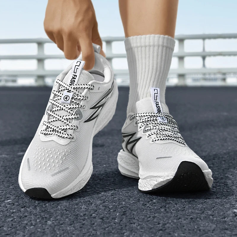 Running Sneakers Men Lightweight Breathable Non-Slip Wear-Resistant Soft Gym Jogging Shoes Comfort Marathon Sport Shoes for Man