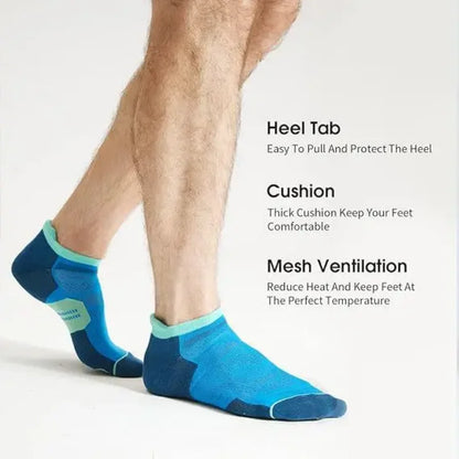 3/6 pairs of breathable and non slip invisible boat socks for men and women, ankle running socks, outdoor fitness socks