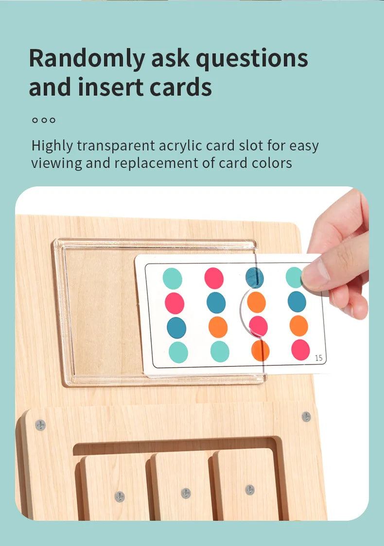 Montessori Wooden Color Shape Matching Cognition Learning Game Board Early Stimulate Children Brain Logic Thinking Develop Toys