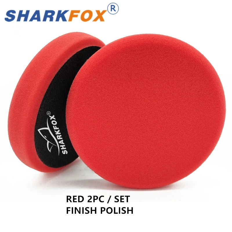 Esponjas de pulido Sharkfox de 5" (125 mm) y 6" (150 mm) para pulidoras DA/RO/GA