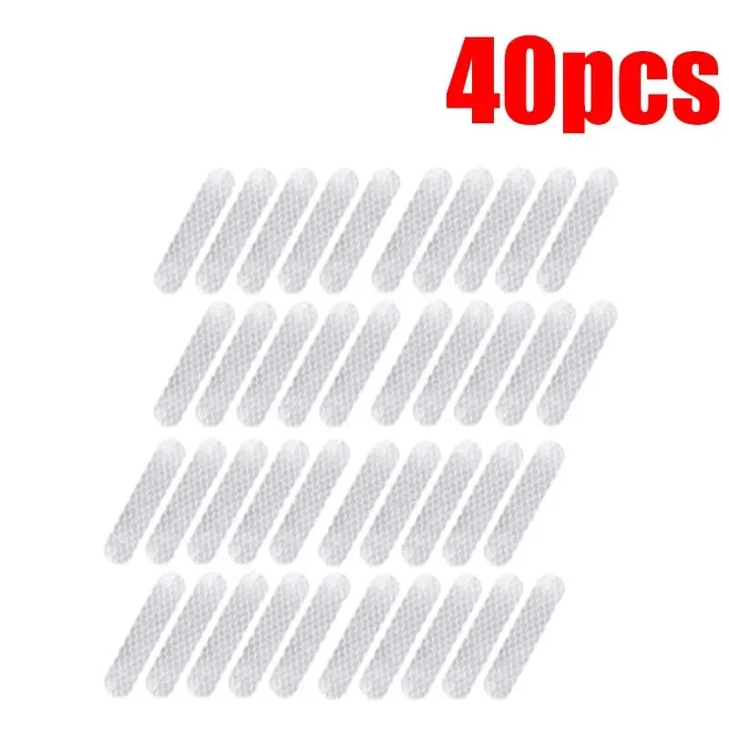 10-100Pcs Motorcycle Helmet Warning Reflective Stickers Night Safety Driving Decorative Strips Sticker Bicycle Moto Car Decals
