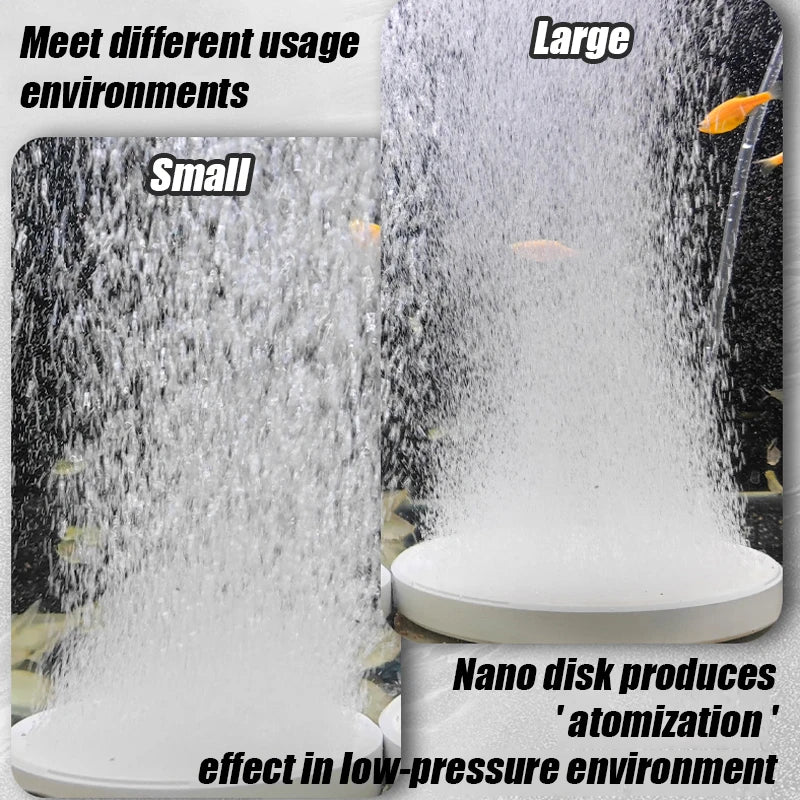 Air Stone Oxygen Aerator For Aquarium Disc Bubble Diffuser Air Bubble Pump Hydroponic Oxygen Plate Mini Accessories Nano Disc