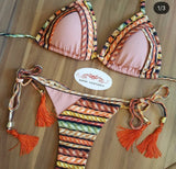 Conjunto de bikini sexy 2021 de 2 piezas con estampado de calor, traje de baño deportivo para mujer, ropa de playa, traje de baño push-up acolchado, mono de baño exquisito