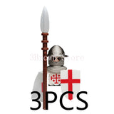 MOC Medieval Building Blocks Castle Knight Western Cowboy Historical Army Cavalry Horse Soldier Gun Kid Toy Gift Brick DIY S040