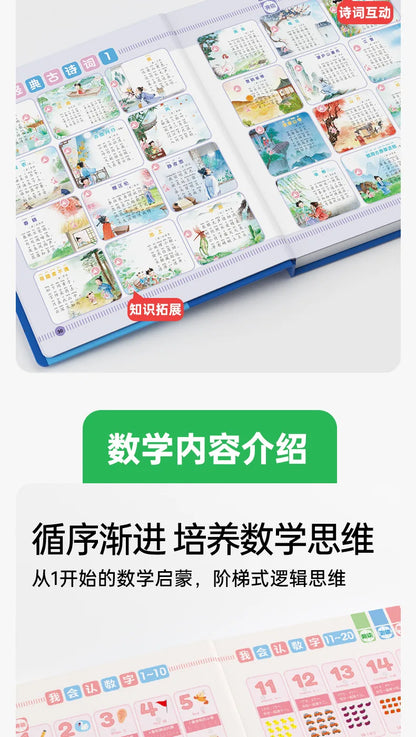 Language, Math, English Early Education Audiobooks, Children's Cognitive Enlightenment Learning Books, Parent-child Interaction