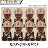 WW2 French Soldier Figure Building Blocks Military War Weapon Medical Officer Army Infantry Warrior Cavalry Gun Bricks Toy Gifts