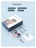 Auriculares inalámbricos DACOM, deportivos, Bluetooth, IPX7, resistentes al agua, 20 horas de reproducción para correr, auriculares inalámbricos AAC.