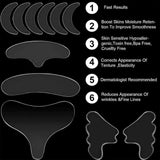 16/18PCS Silicone Anti-wrinkle Patch Skin Care Sticker Pad Suit Firming Wrinkle-removing Anti-wrinkle Beauty Patch For Chest