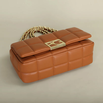 PG PATSY GARIS Luxury Brand Design Bright Ladies Crossbody Bag 2024 New Leather Refined Elegant Ladies Commuter Banquet Bag