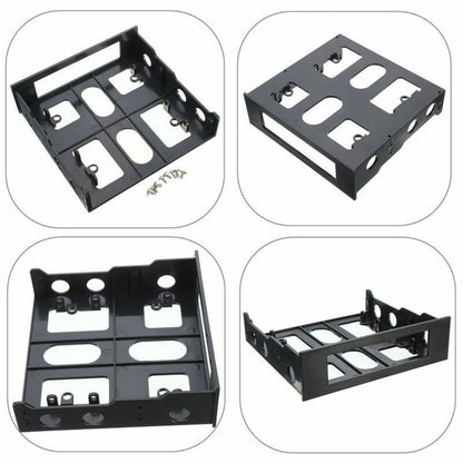 3.5 To 5.25 Floppy To Optical Drive Bay Mounting Bracket Converter For Front Panel Hub Card Reader Fan Speed Controller
