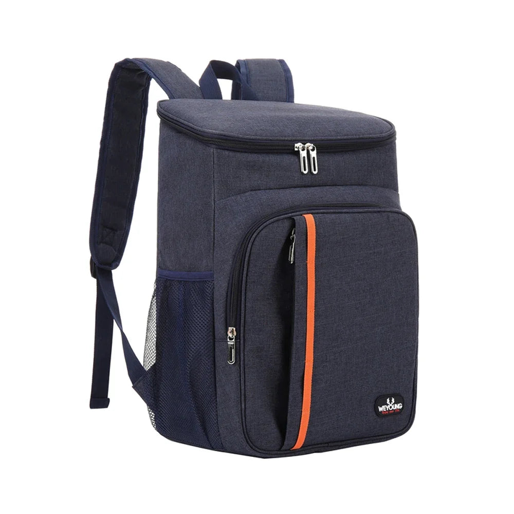 18L Large Capacity Leak-Proof Lunch Backpack Thermal Large Picnic Cooler and Warmer Insulated Bag Outdoor Storage Shoulder Bag