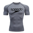 Compressão correndo camiseta masculina topos spee impressão t camisas masculinas de secagem rápida ginásio roupas esportivas mma rashguard camisa t para o sexo masculino