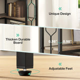 Tribesigns 7-Shelf Corner Bookshelf,Large Modern Corner Bookcase, 7-Tier Tall Corner Shelf Storage Display Rack with Metal Frame