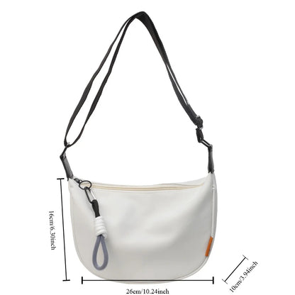 2024 New Fashion Crossbody Bag Simple Wide Shoulder Strap Design Single Shoulder Bag Original Style Commuting Dumpling Women Bag