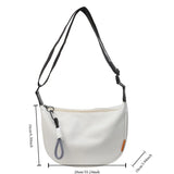 2024 New Fashion Crossbody Bag Simple Wide Shoulder Strap Design Single Shoulder Bag Original Style Commuting Dumpling Women's Bag