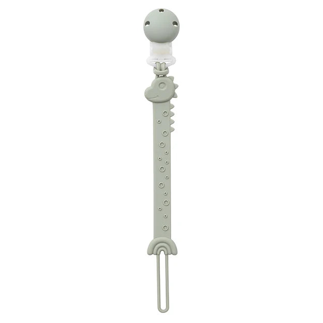 Portachupetes de silicona para bebés de 3 meses o más, sin BPA, diseño de una sola pieza. 