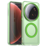 Matte Clear Magnetic Wireless Charge Magsafe Case For Xiaomi 15 Ultra 14T Pro Civi4 Military Armor Shockproof Candy Color Cover