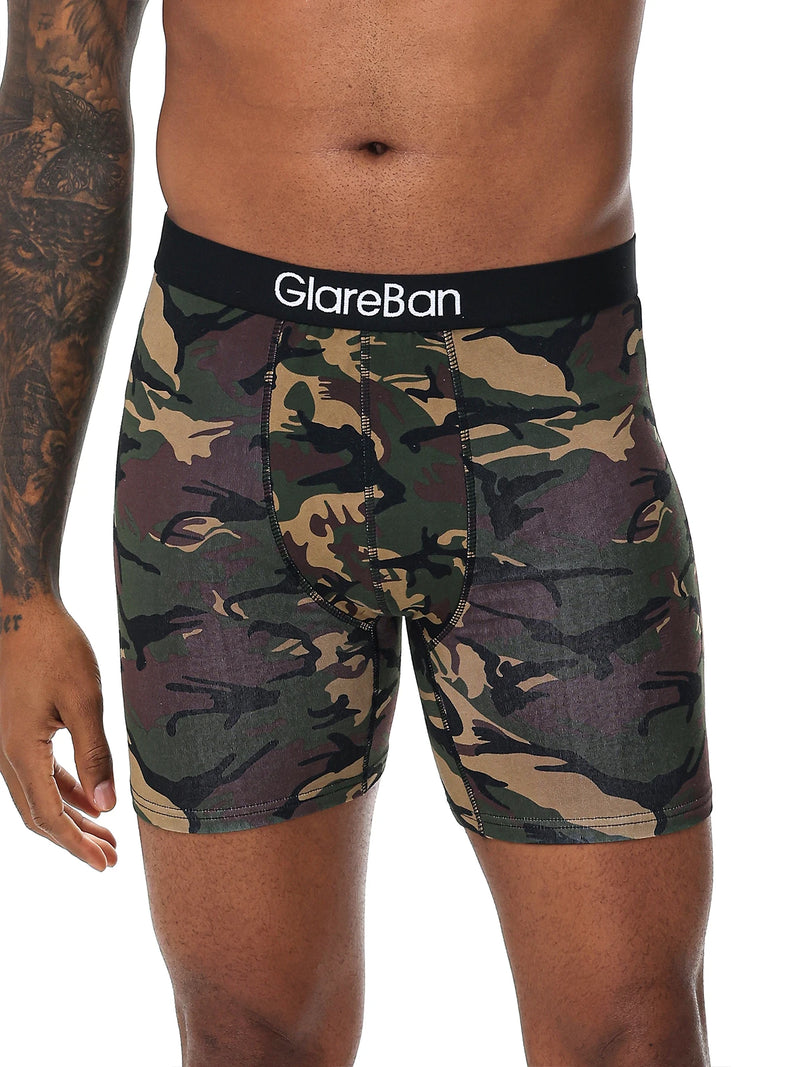 5pcs Set Mid-Long Cotton Boxer Shorts Men Underwear Male Underpants for Men Homme Boxershorts Slips Soft Panties Brand Briefs