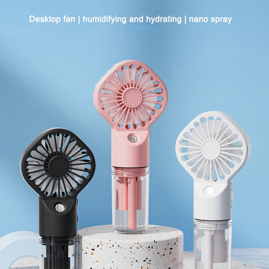Portable Handheld Spray Fan, Water Spray Mist Fan, Student Dormitory Mini Fan, Summer Supplies, Cooling Tools, Outdoor Small Fan 1pc