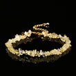 JD Natural Citrines Gravel Stone Irregualr Chip Chakra Bracelet Women Fashion Jewelry Reiki Healing Adjustable Birthday Gifts