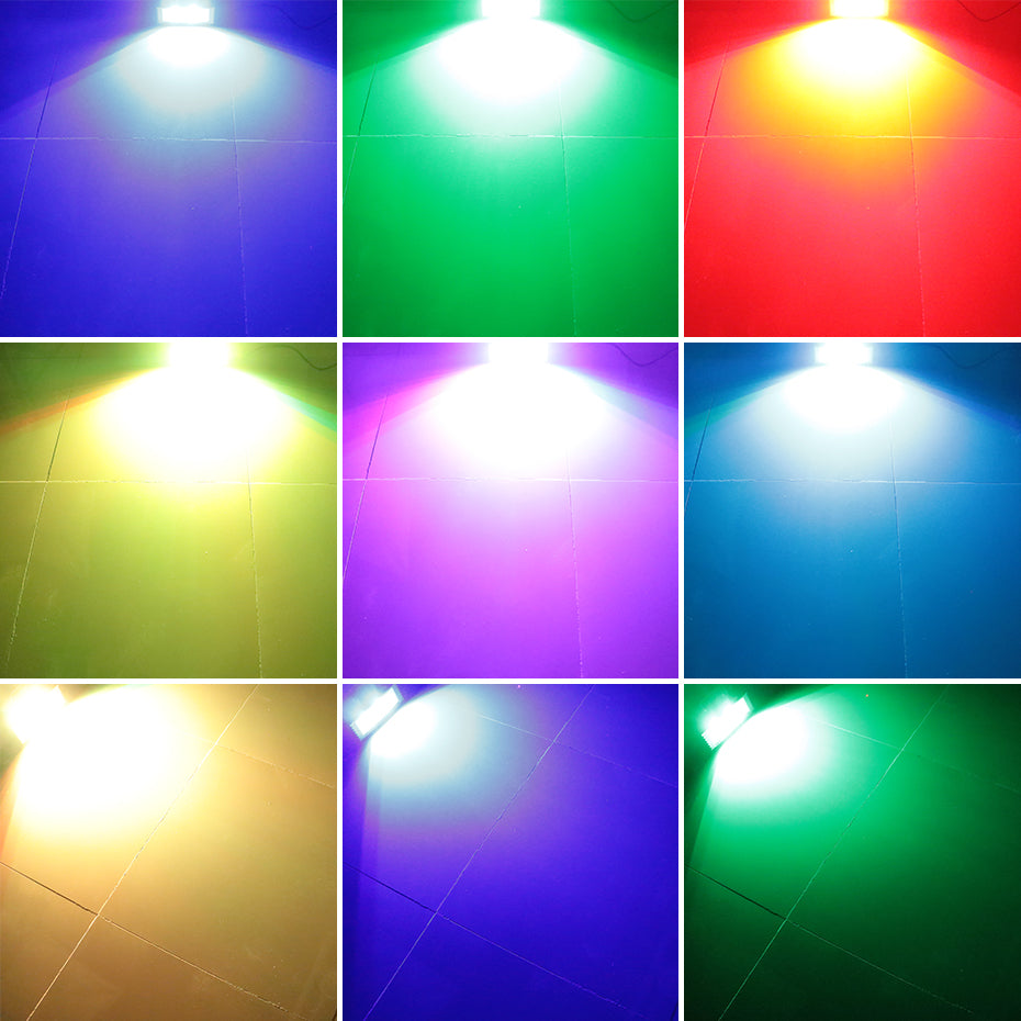 Luces estroboscópicas ALIEN RGB blancas para DJ, discoteca, 40 W, 60 W, 80 W y 100 W, con control remoto, sonido flash, para fiestas, bodas, vacaciones, escenarios.