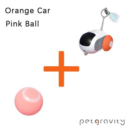 Juguete interactivo inteligente para gatos con gravedad para mascotas, automático, con movimiento y control remoto, para interiores, con forma de pelota, para perros.