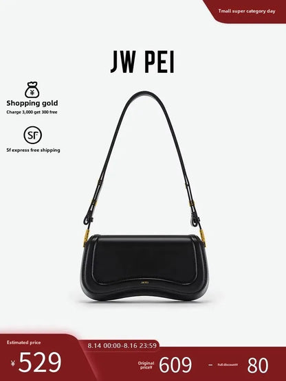 JW PEI Fashionable Trendy Adjustable Crossbody Bag Vintage Women's Shoulder Bag Pudding Bag JOYFashionable 1C56