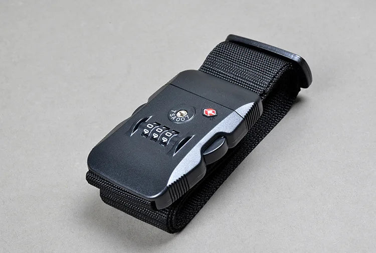 TSA Password Customs Lock Luggage Cross Belt Adjustable Travel Suitcase Band Luggage Suitcase Rope 2M Straps Travel Accessories