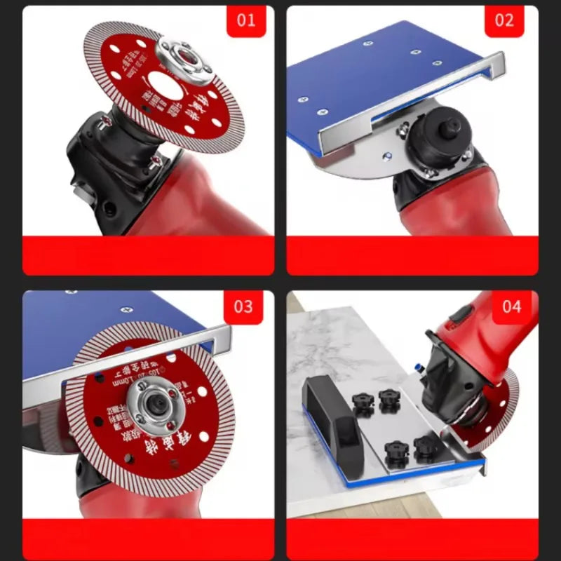 Angle Grinder Stand For Tile 45° Chamfer Cutting, Chamfered Bracket, Angle Grinding Fixed Holder, Angle Grinder Tile Chamfer