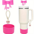 Stanley Cup Handle Cup Straw Bow Lid Water Bottle Boot Charm Chain Accessories 3pcs 10mm 1pc 