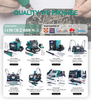 YIHUA Micro Hot Air Gun  C/F Temp Adjusted 8858IV 700W Soldering Rework Welding Station LCD Digital Heat Gun BGA IC Solder Tools