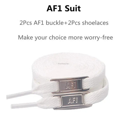 Cordones originales AF1, combinación de cordones blancos para zapatos planos y decoración de zapatos, para zapatillas Air Force One, accesorios para zapatos.