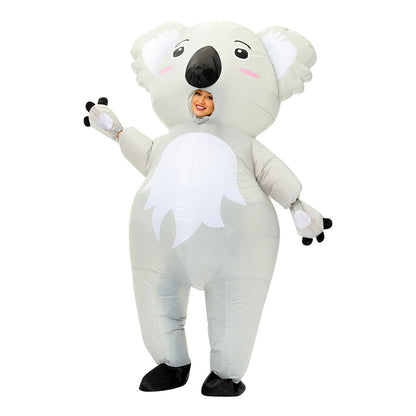 Adult Cute Animals Inflatable Costume Bunny Zebra Shark Bee Koala Cosplay Funny Suits For Halloween Purim Fancy Mascot Costumes