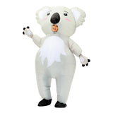 Adult Cute Animals Inflatable Costume Bunny Zebra Shark Bee Koala Cosplay Funny Suits For Halloween Purim Fancy Mascot Costumes