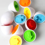 Matching Eggs Toys for Kids 1 2 3Toddlers Montessori Toys Easter Eggs Baby Shape Sorter Games Children Educational Learning Toys